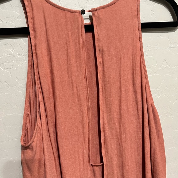 Free People Layered Tank with Open Back in Terracotta, Size Small - Picture 6 of 8